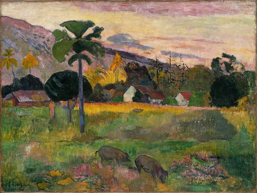 Haere Mai by Paul Gauguin in the Guggenheim Museum in New York